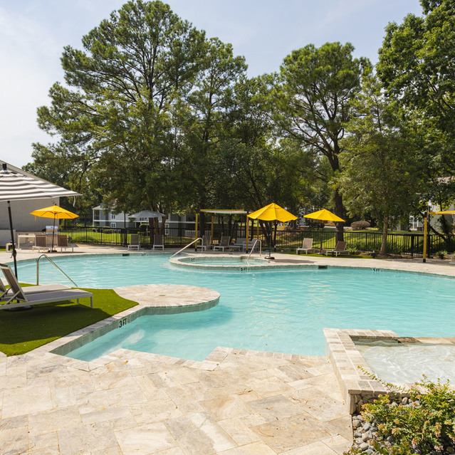 The View at Shelby Farms - Swimming Pool with Deck Chairs