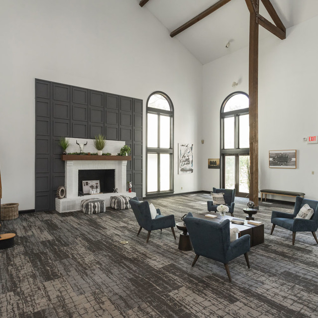 The View at Shelby Farms - Clubhouse Interior with Table and Chairs